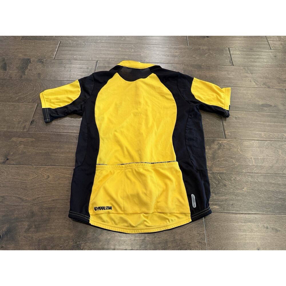 Pearl Izumi Mens Yellow Reflective 3/4 Zip Ultra Sensor Cycling Jersey Size L - Picture 3 of 10